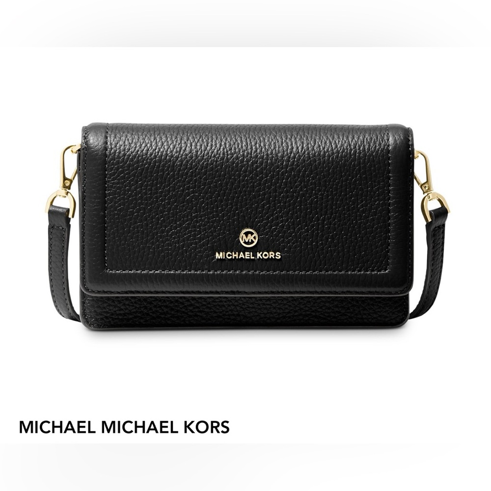 Michael Kors Black Leather Shoulder Bag